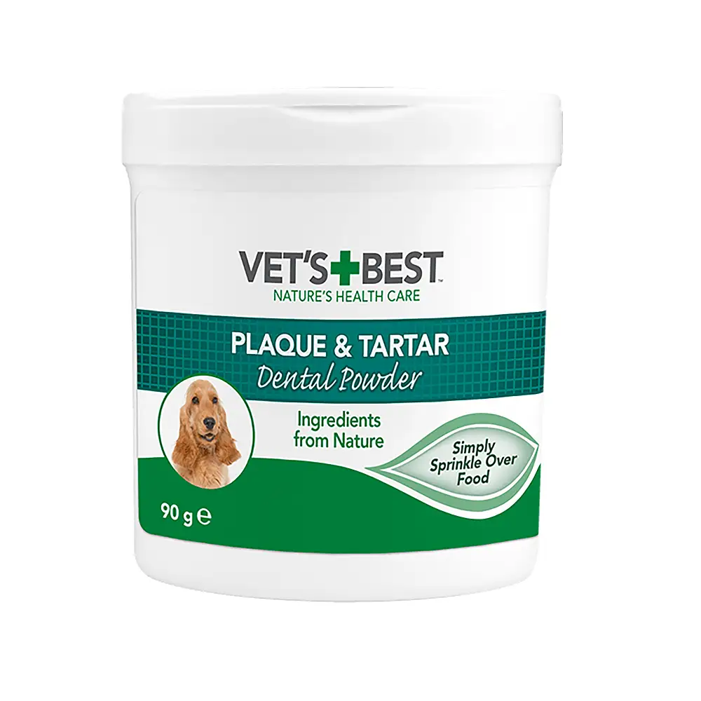 Vet's best dental powder for dogs plaque & tartar