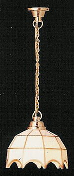 Tiffany lamp white and gold