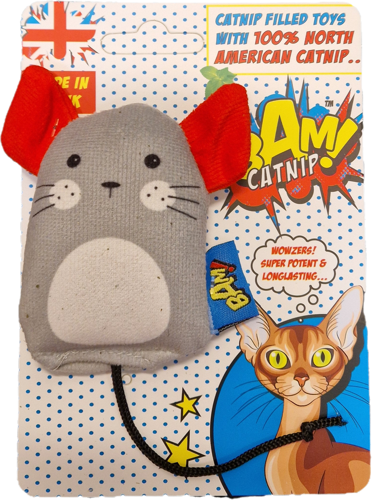 Kattleksak mus med 100% amerikansk catnip