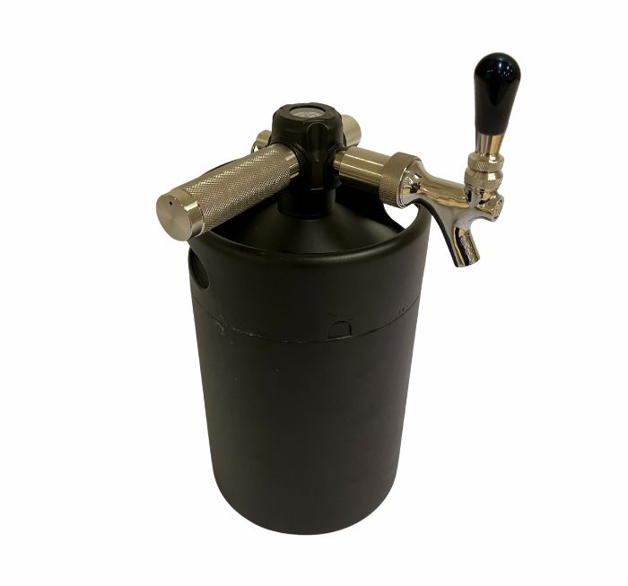 Mini Keg 4 l with regulator and tap, black - 3