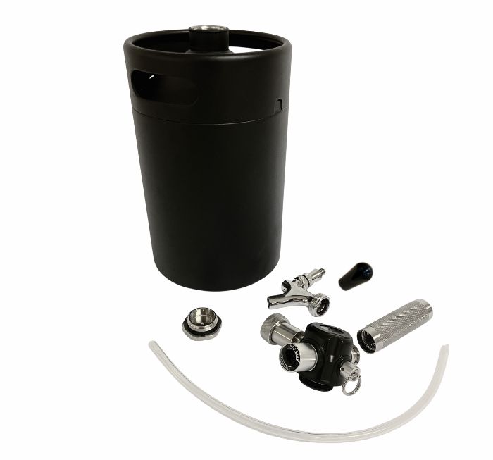 Mini Keg 4 l with regulator and tap, black - 5