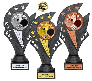 Pokal Black Nova Bordtennis, inklusive gravyr!