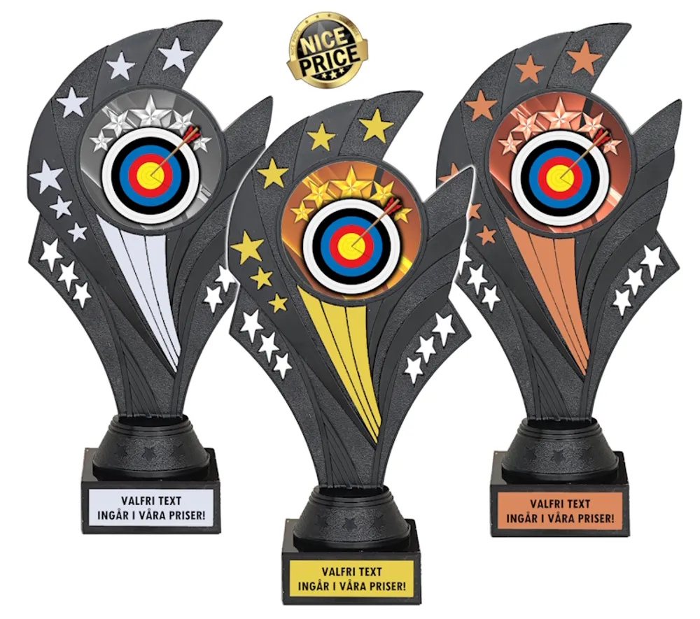 Pokal Black Nova Bågskytte, inklusive gravyr!