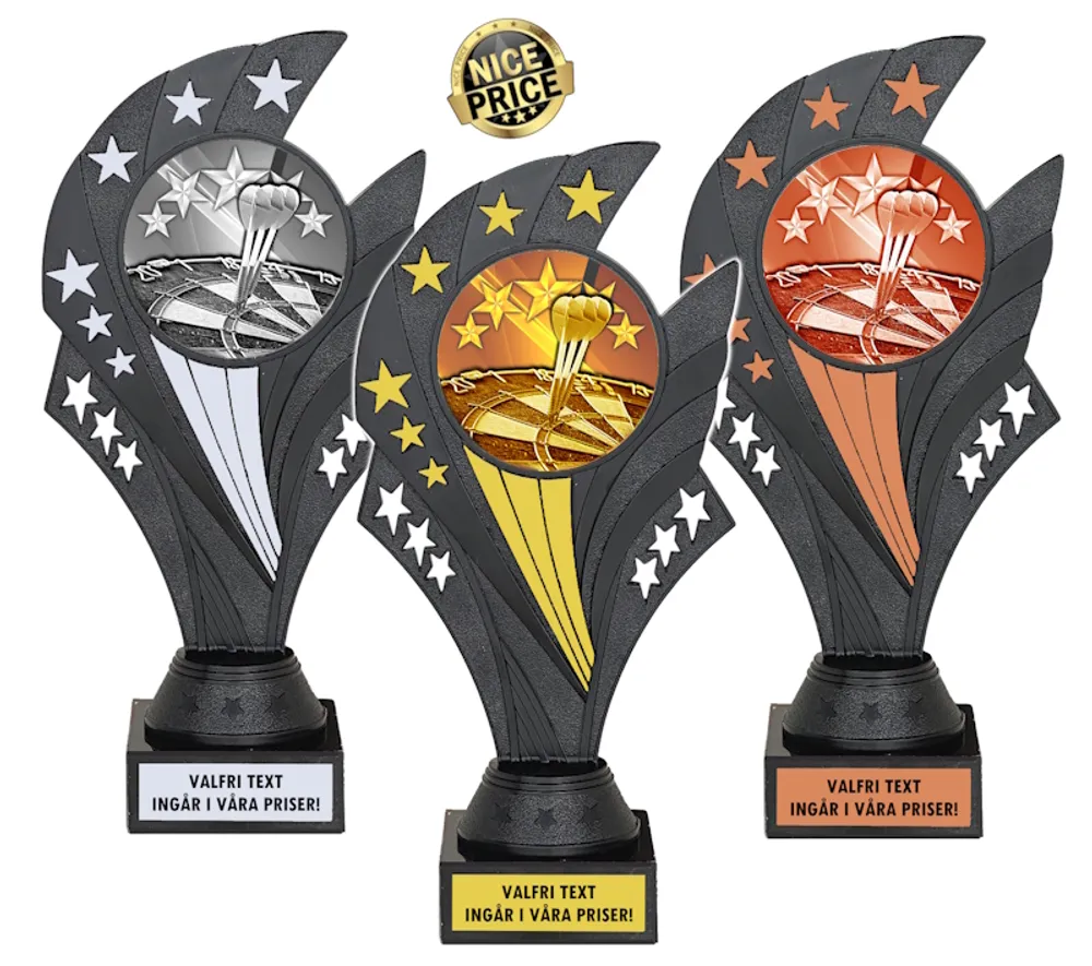 Pokal Black Nova Dart, inklusive gravyr!