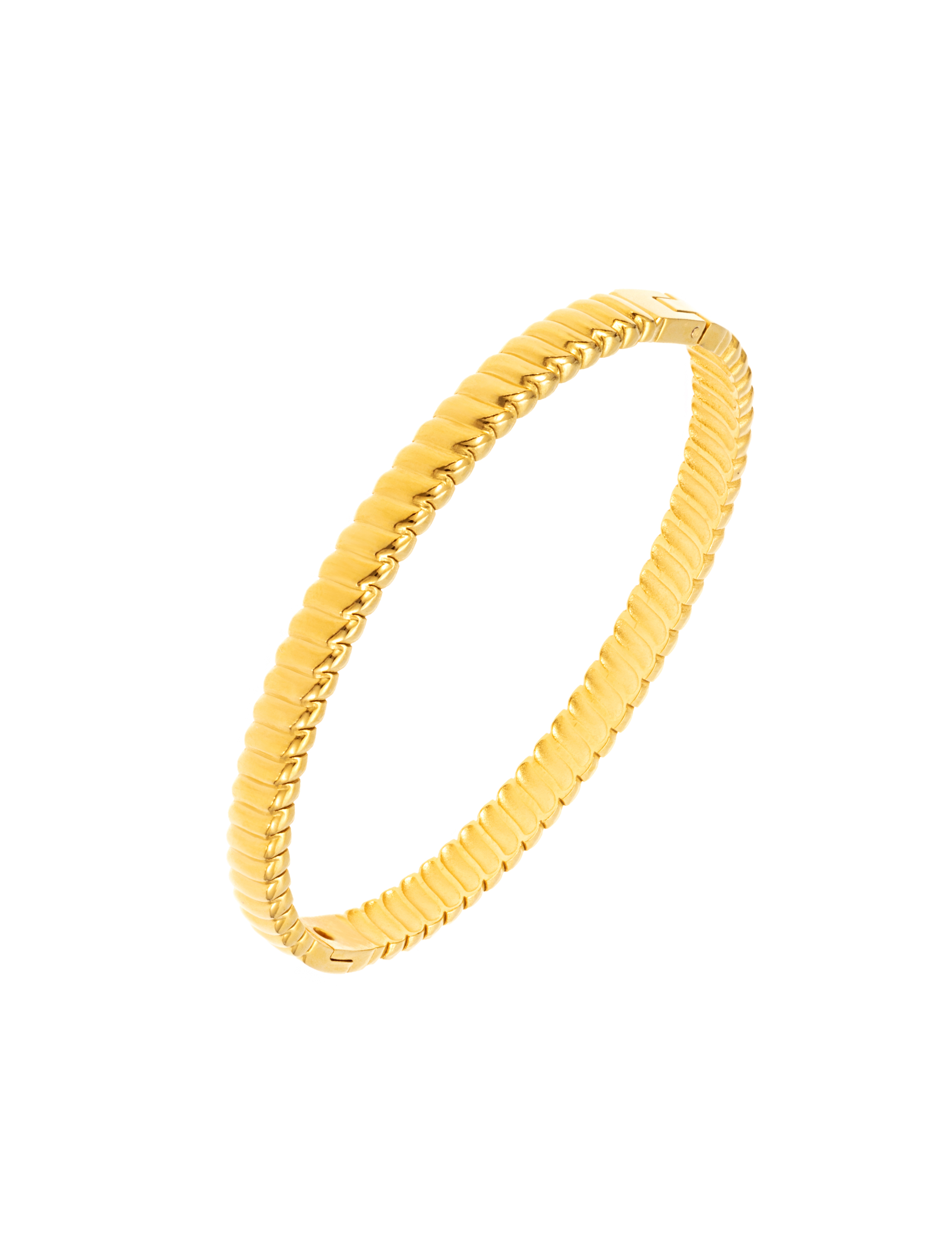 Swirl bangle gold