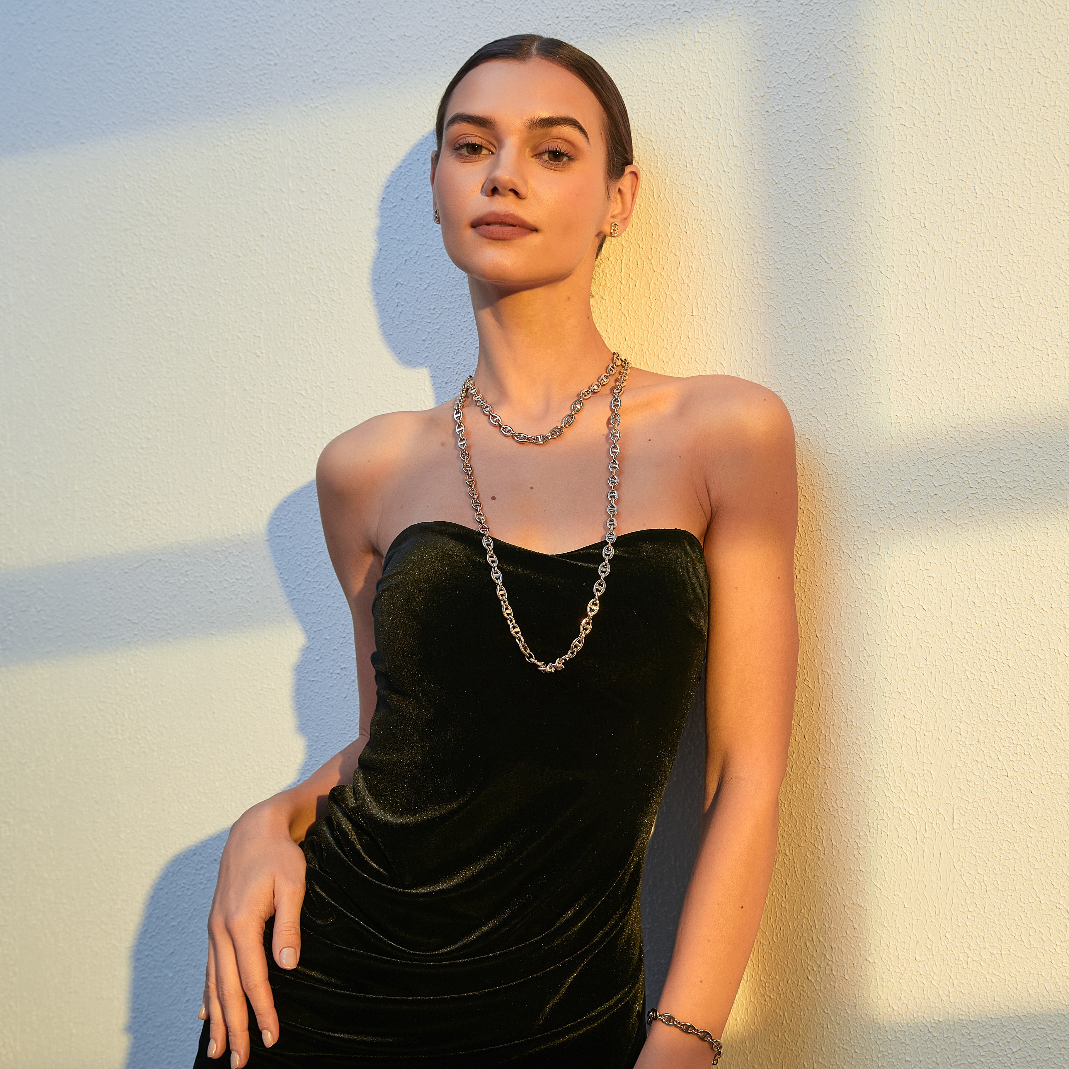 Celine chain necklace 90 gold - 4
