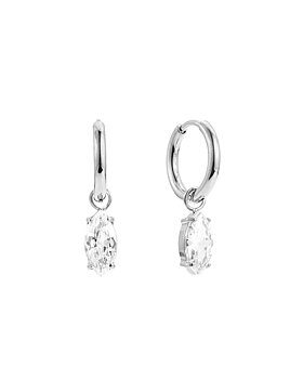 Teardrop huggie steel