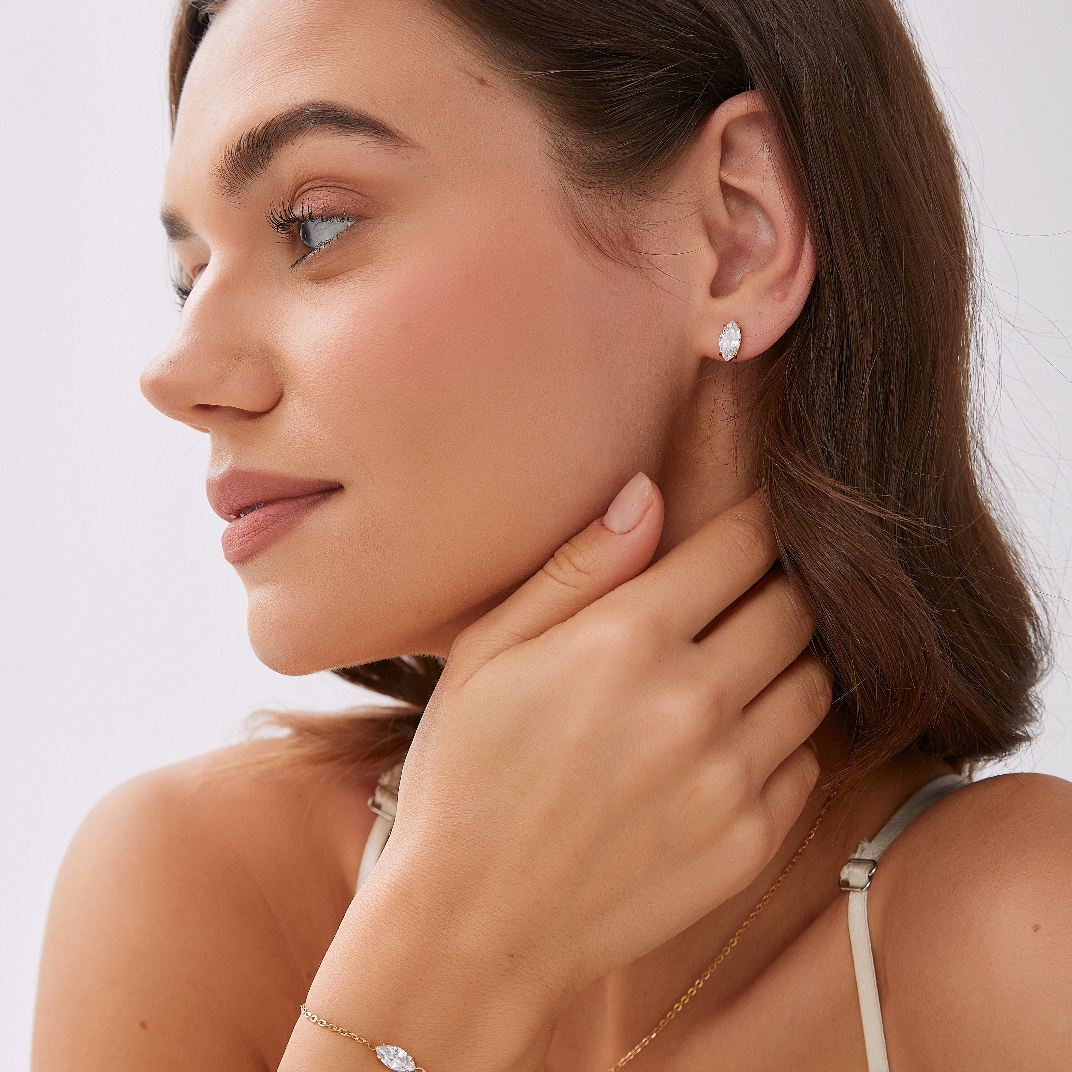 Teardrop bracelet gold - 3