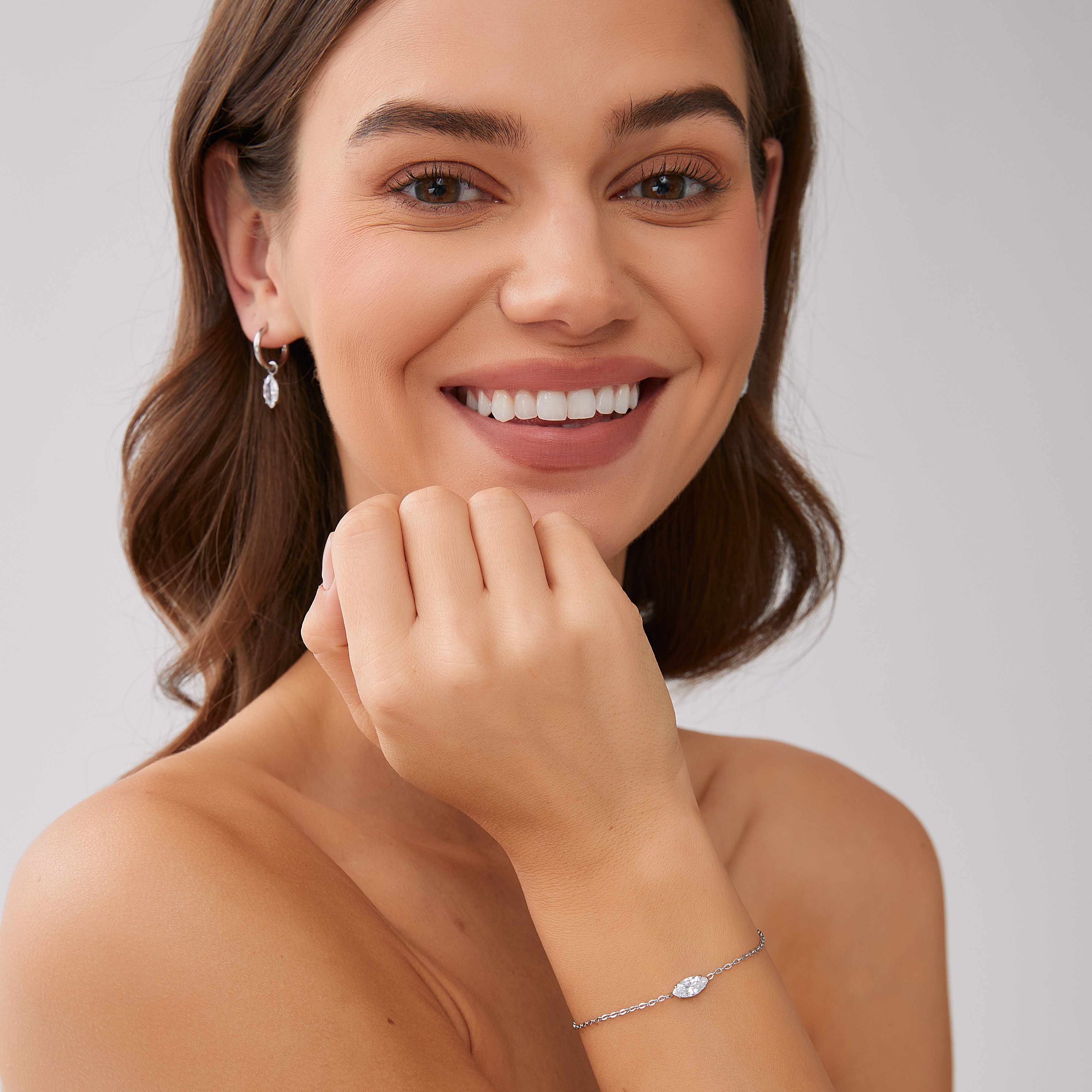 Teardrop bracelet steel - 2