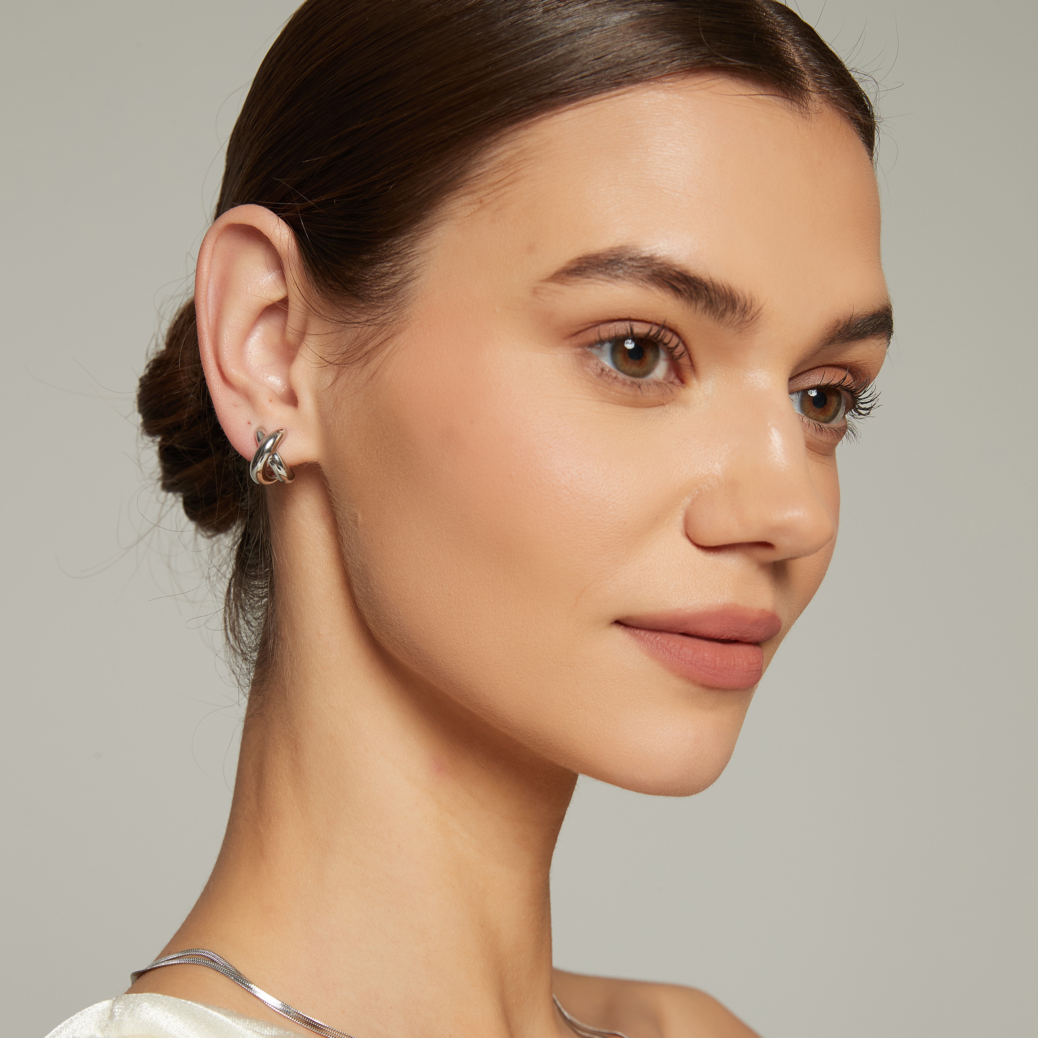 Twinny earring steel - 2