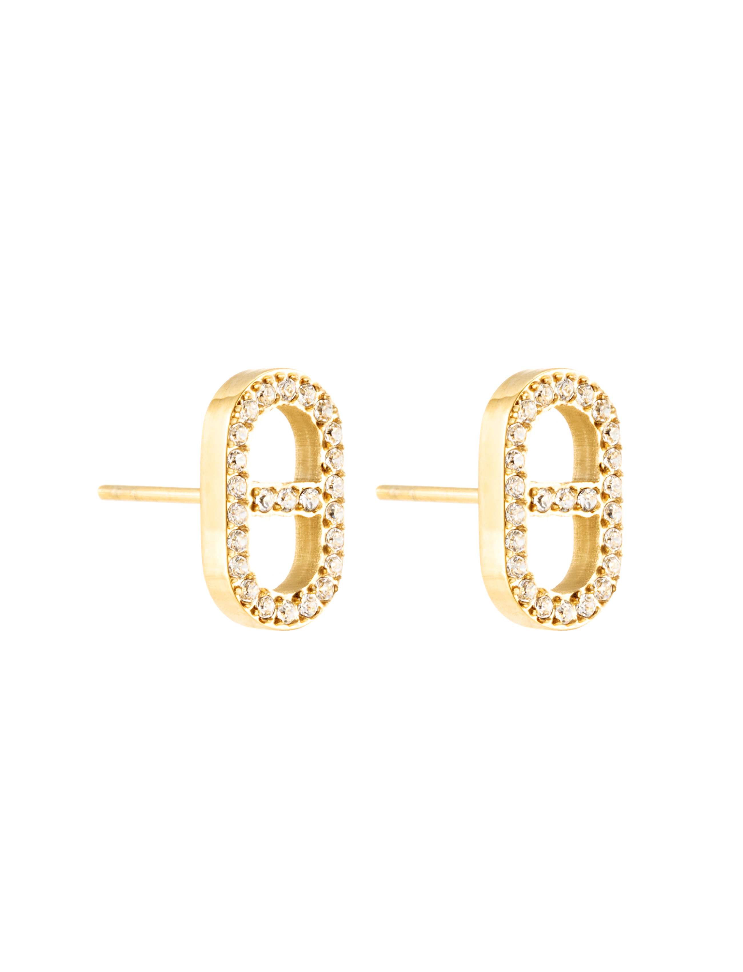 Celine stud crystal gold - 4
