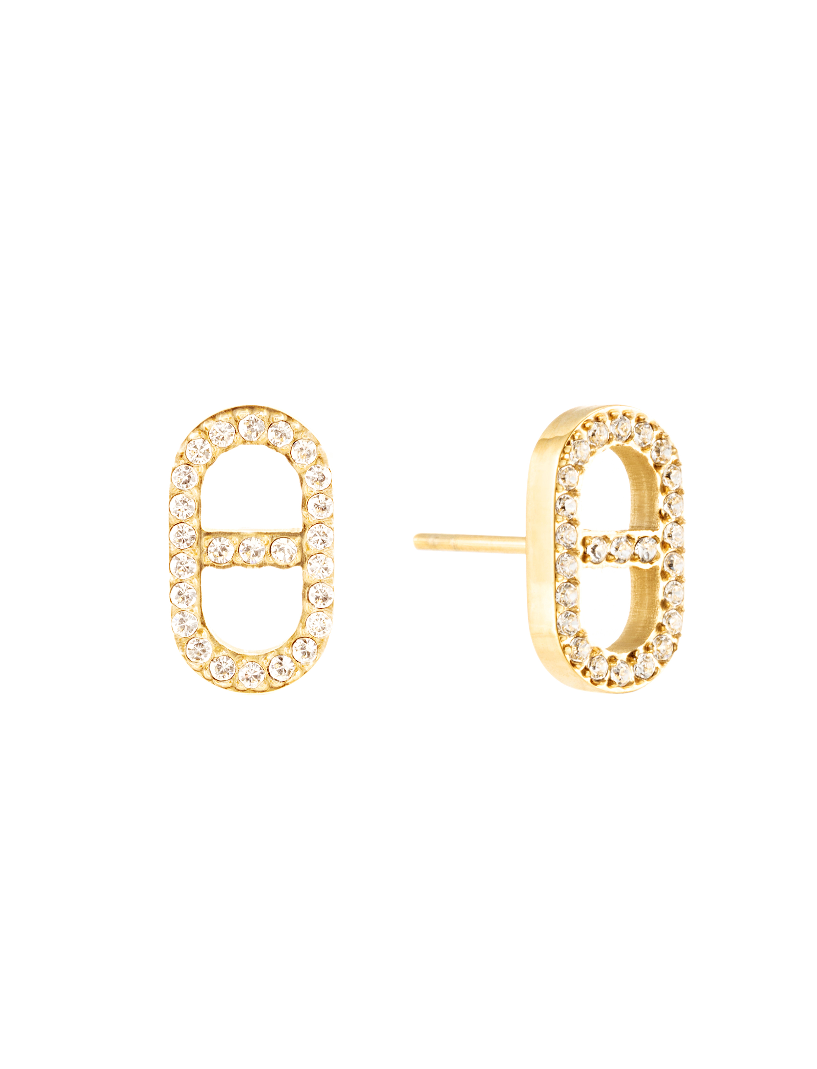 Celine stud crystal gold