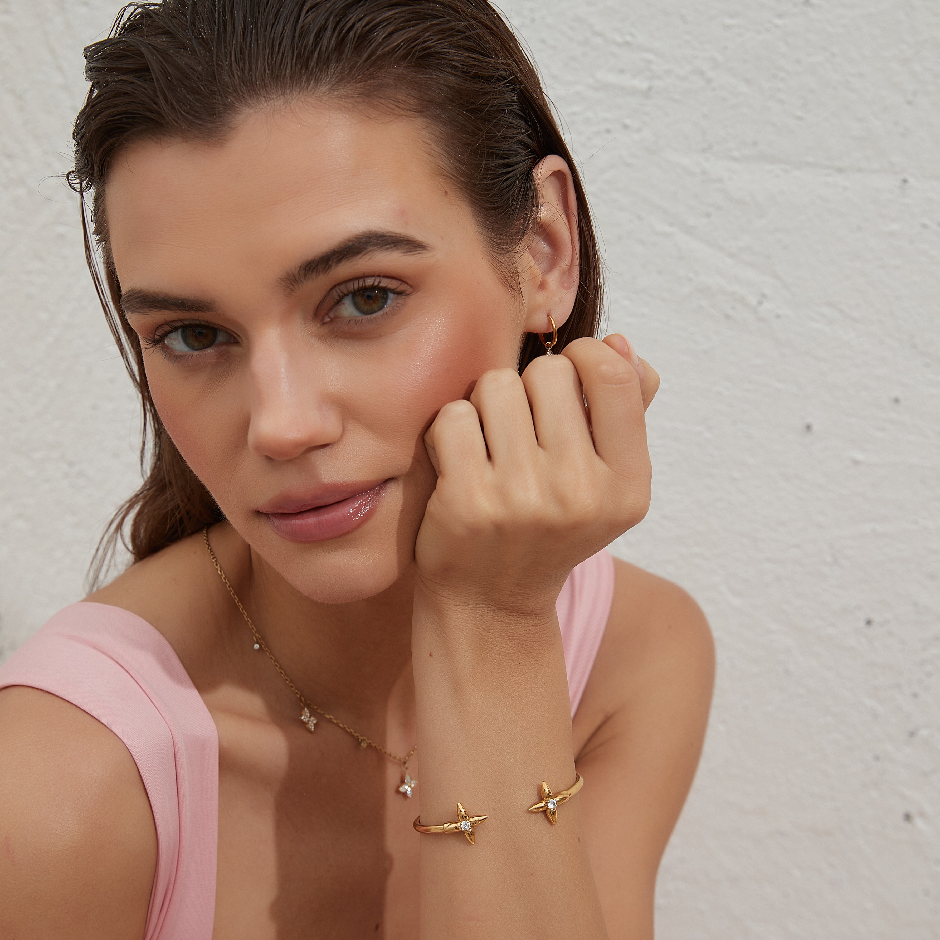 Valencia c shape bangle gold - 3