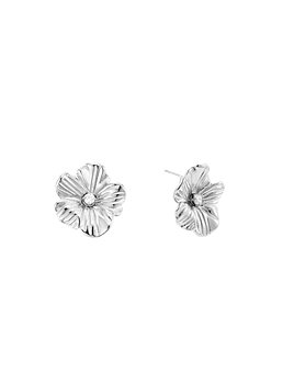 Daisy earring crystal steel