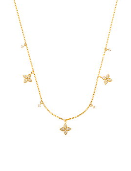 Valencia crystal necklace gold