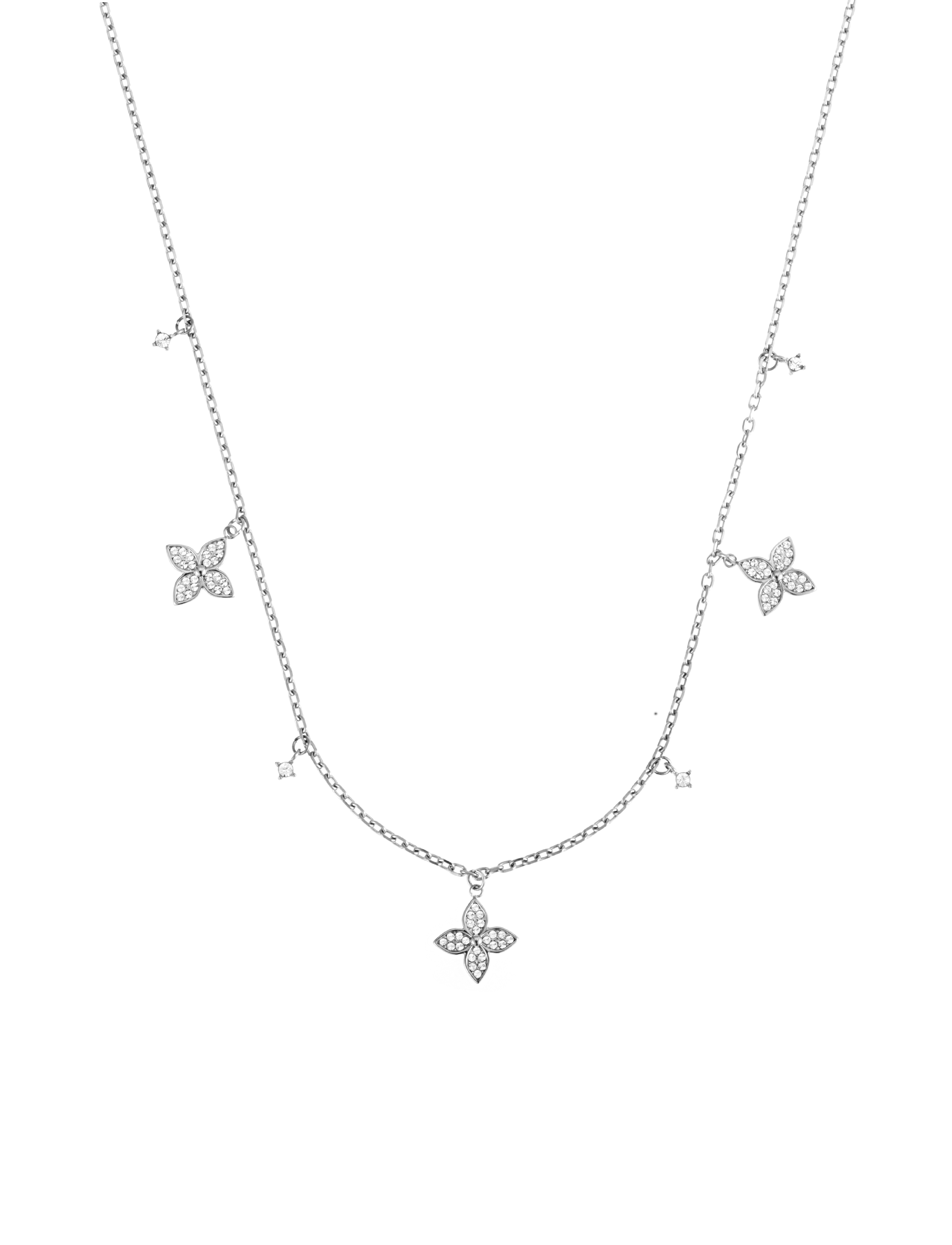 Valencia crystal necklace steel
