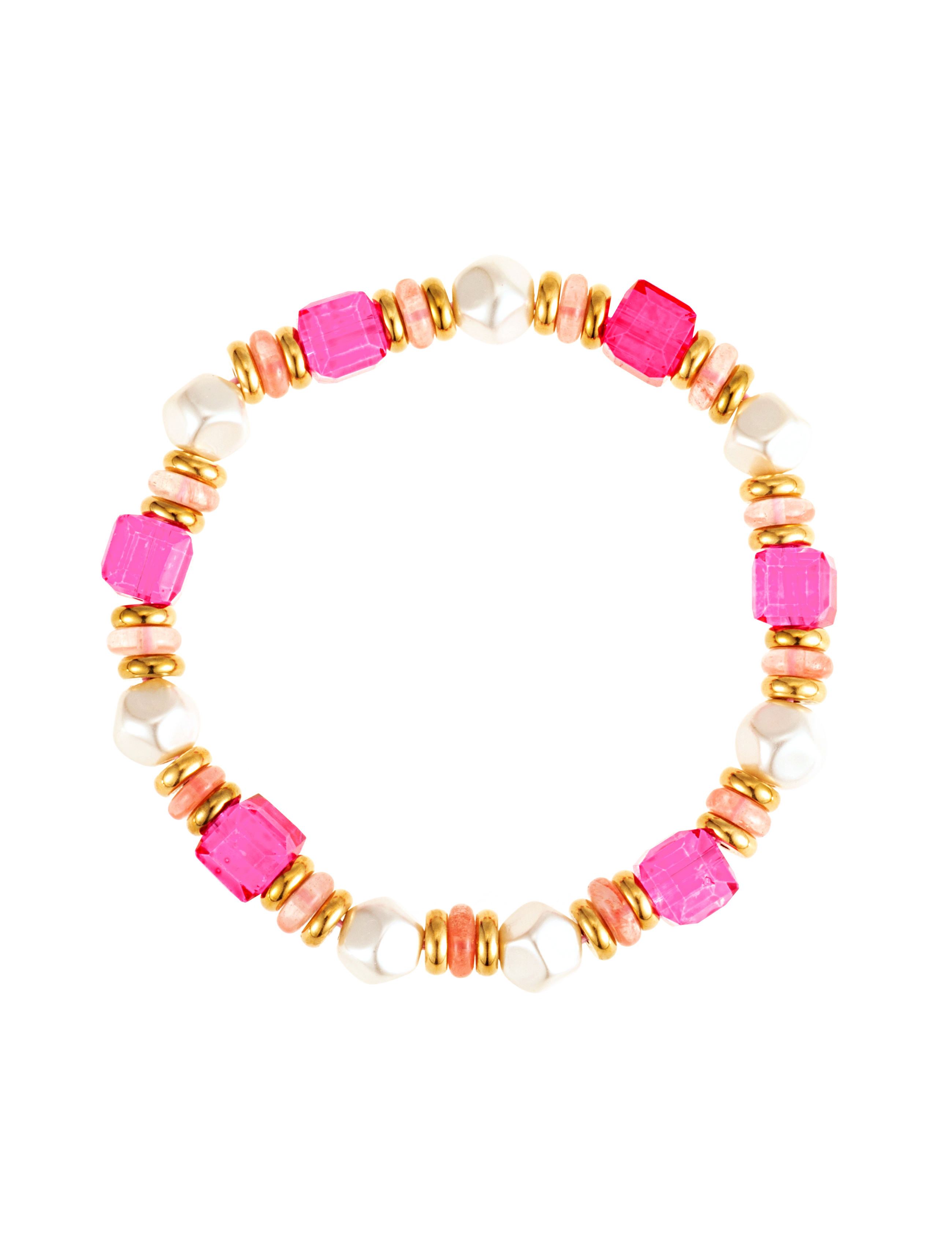 Pink elastic bracelet