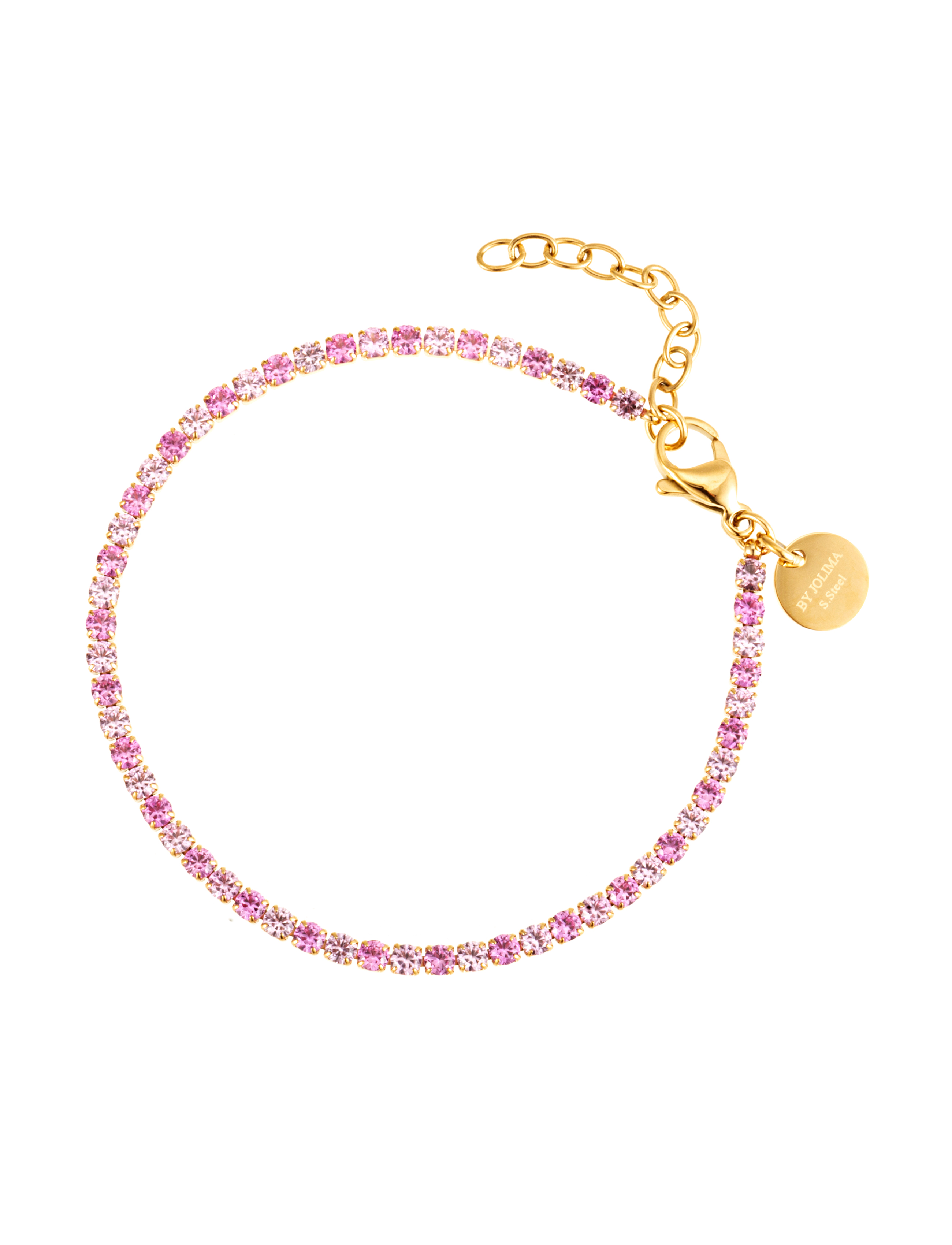 Celine tennisbracelet pink mix