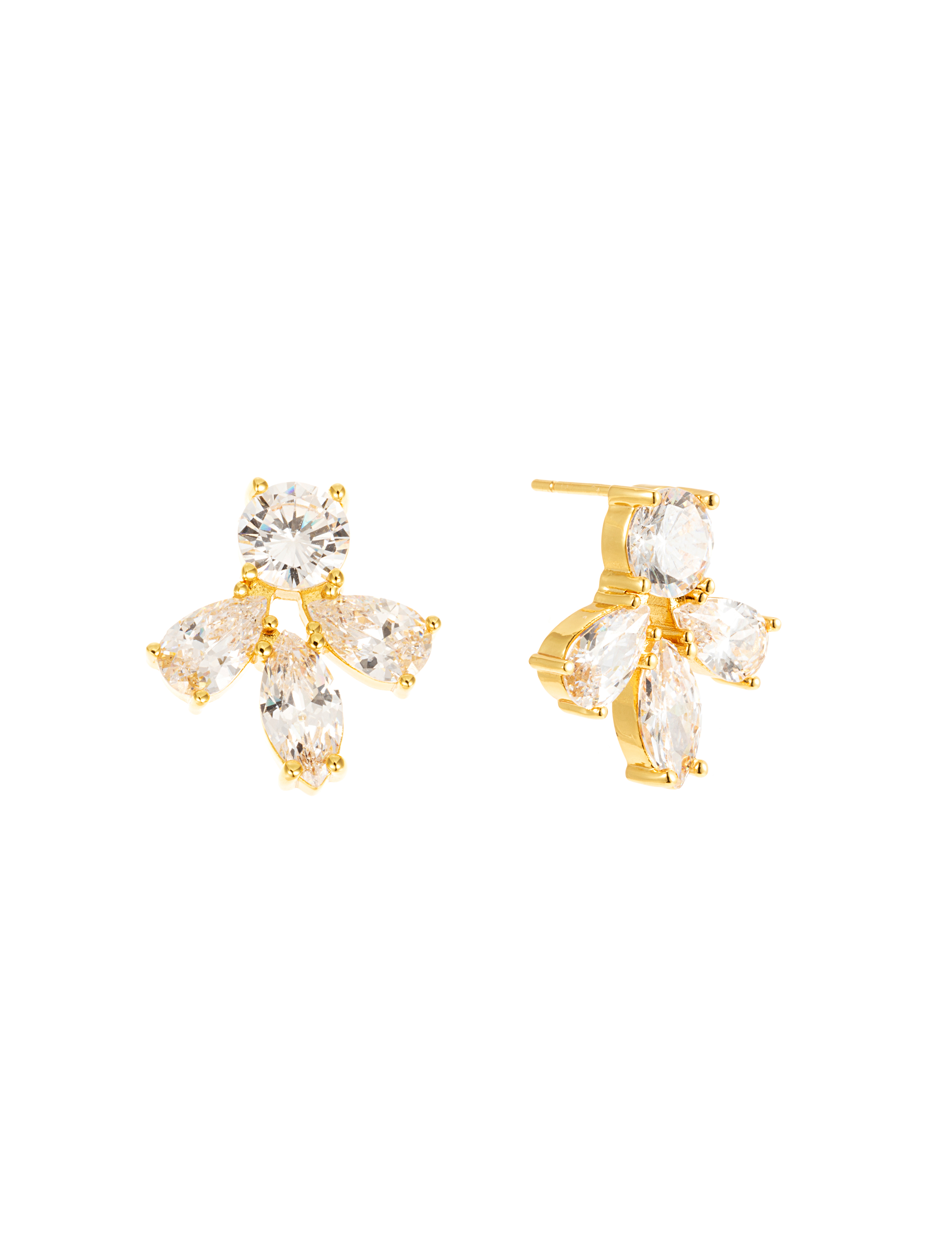 Crown mini earring gold - 2