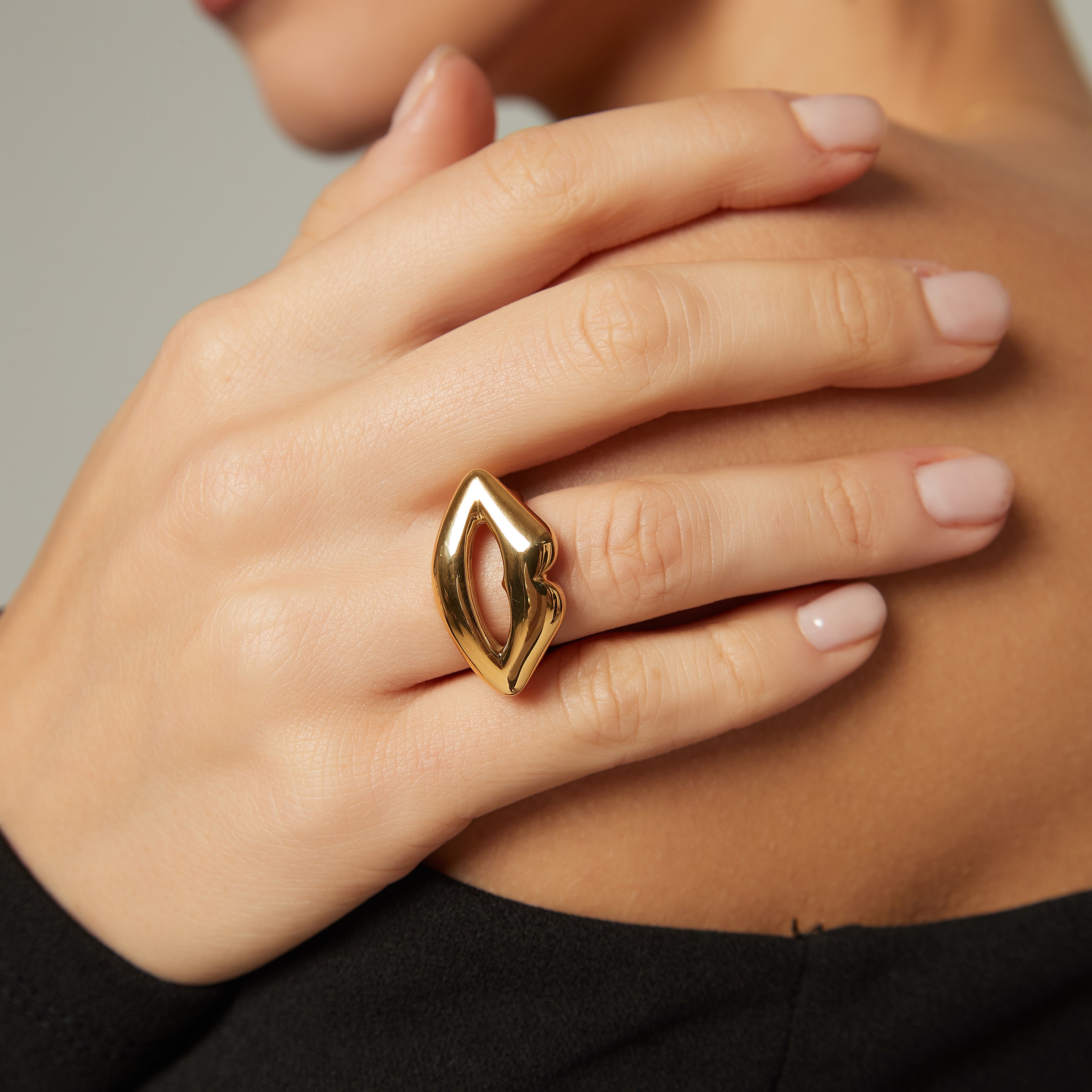 Lipp ring gold - 2