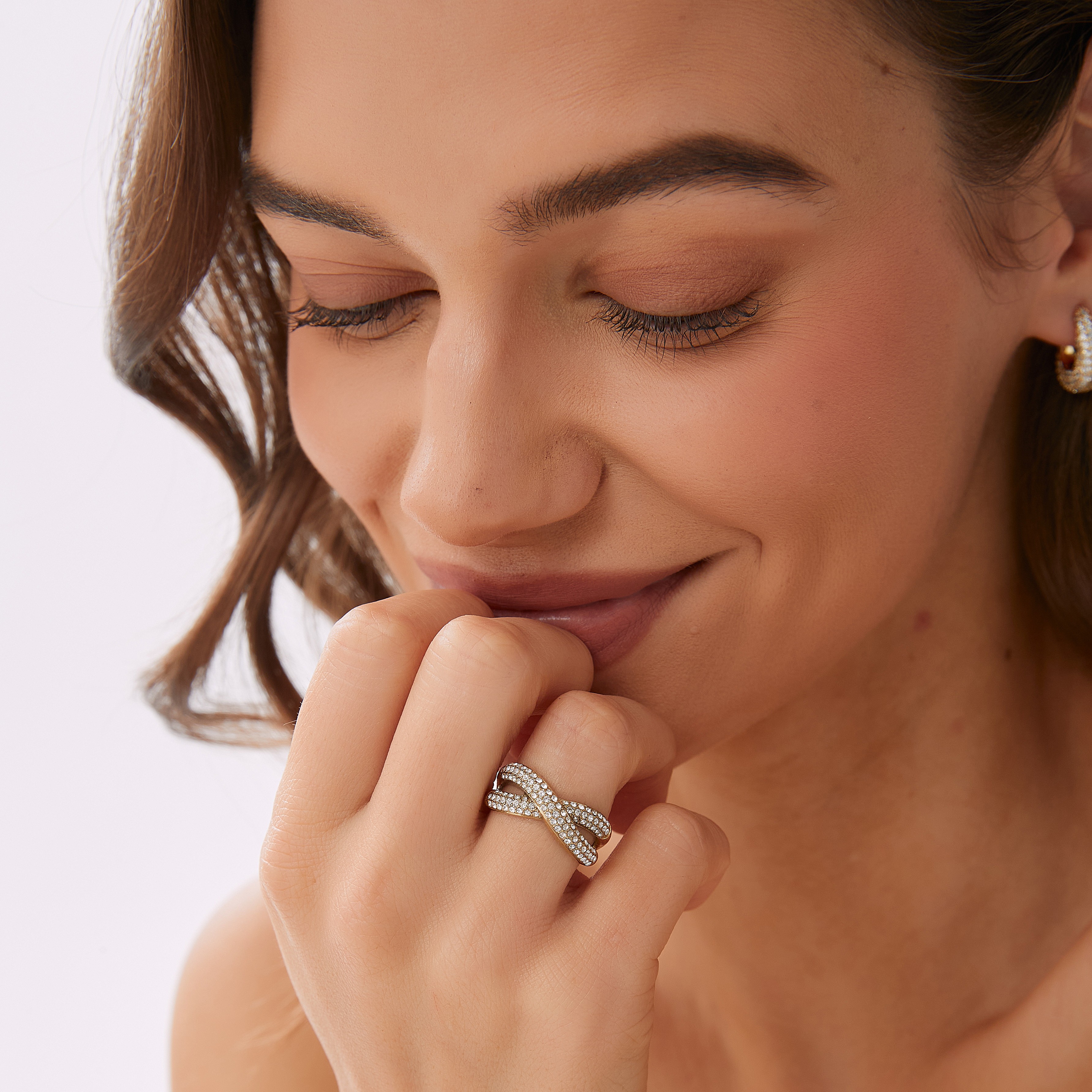 Cross ring gold - 3