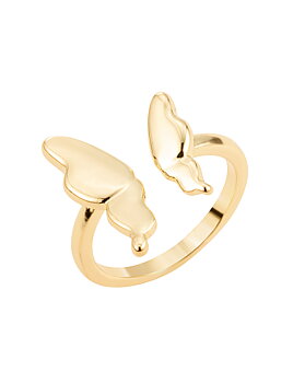 Butterfly ring gold
