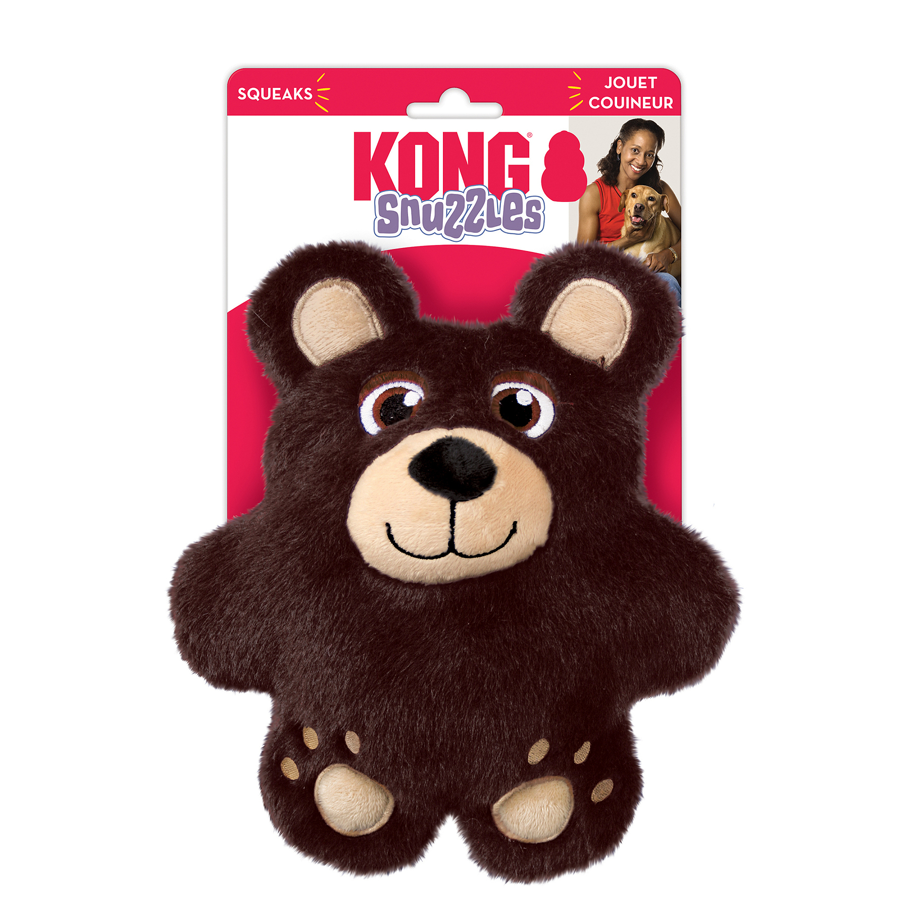 KONG Snuzzles Bear Brun M