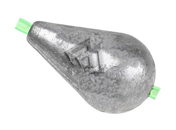 Classic pear-shaped lead with integrated tube that protects the line and provides a stable presentation for bottom, float and ice fishing