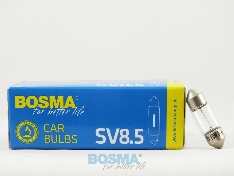 Kierukkavalaisin Bosma SV8,5 12V 10W 30mm 