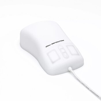 InduMouse® Pro – Vatten- och dammtät silikonsmus för hygieniska miljöer med plastbottenplatta