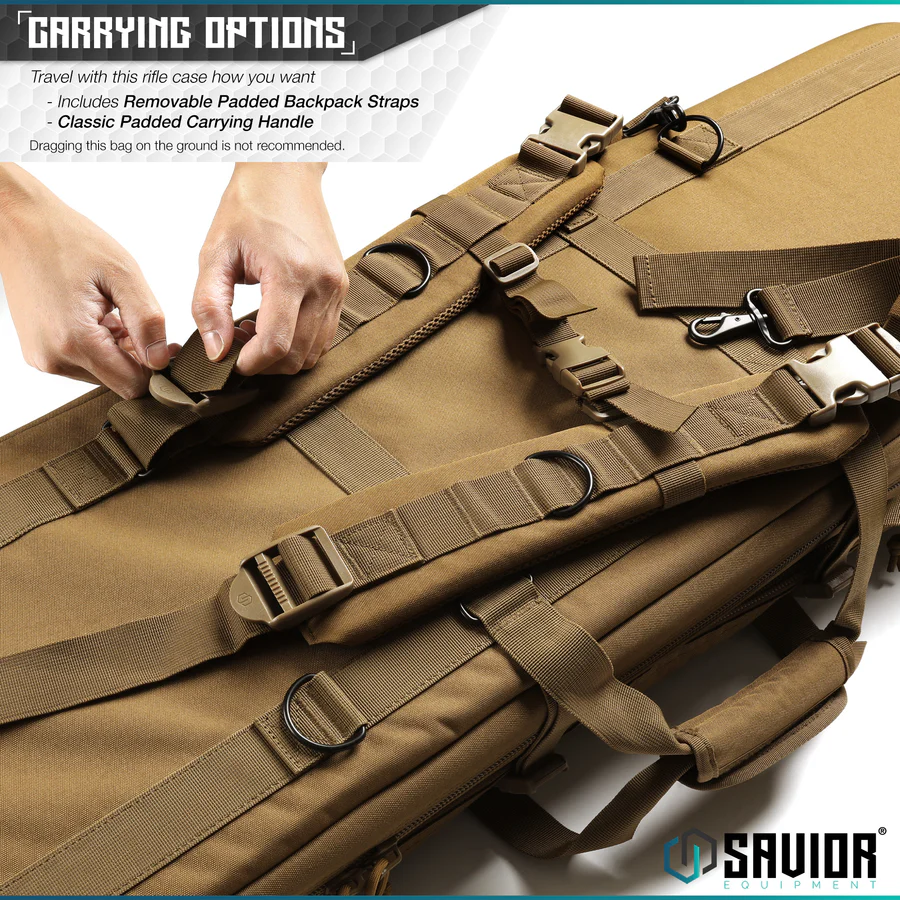 Savior Equipment American Classic 51" Double Rifle Bag - FDE 6