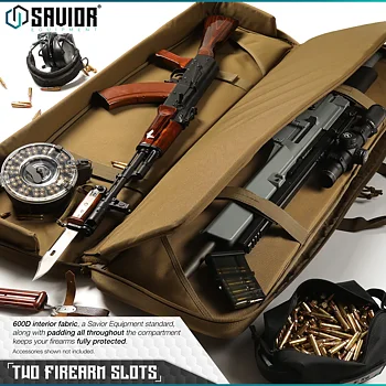 Savior Equipment American Classic 51" Double Rifle Bag - FDE 2