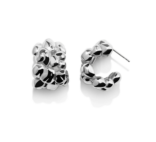 Bubble örhängen, silver