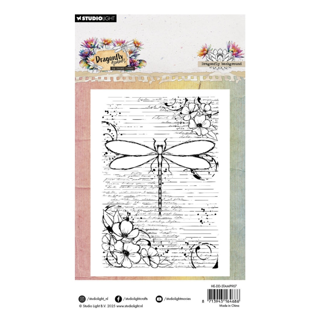 Studio Light Clearstamp "Dragonfly Dreams - Dragonfly Background"  - 2
