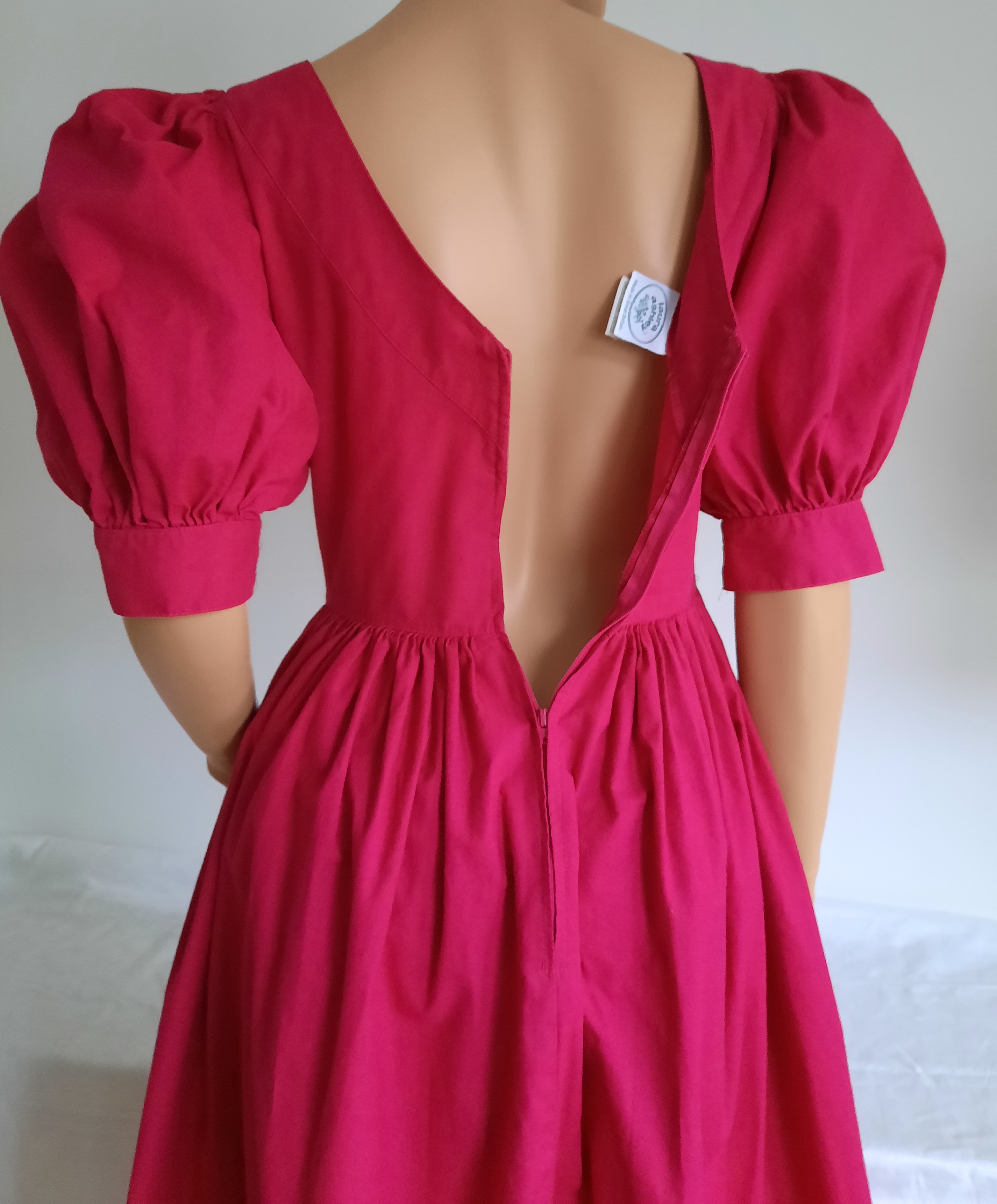 Enfärgad Laura Ashley klänning storlek 40, Vintage - 12