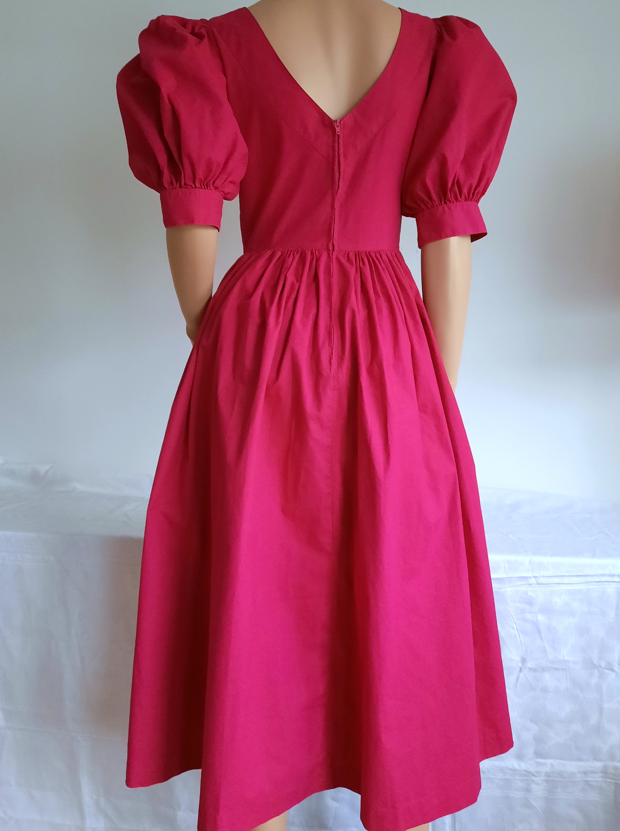 Enfärgad Laura Ashley klänning storlek 40, Vintage - 3