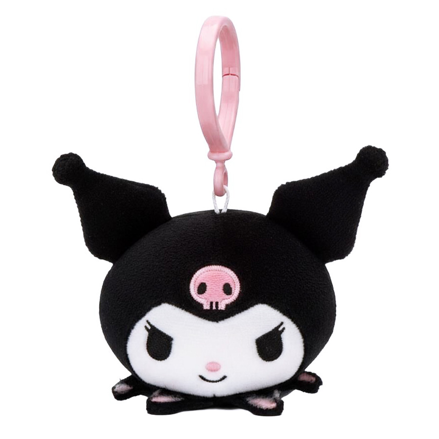 Hello Kitty & Friends Plysch Bag Charm & Nyckelring – Kuromi - 10 cm