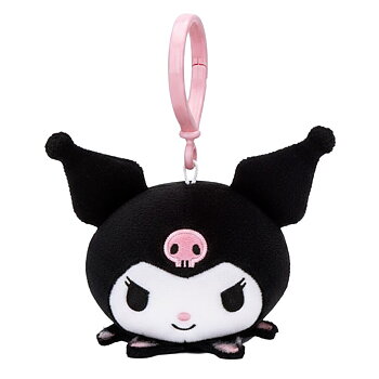 Hello Kitty & Friends Plysch Bag Charm & Nyckelring – Kuromi - 10 cm
