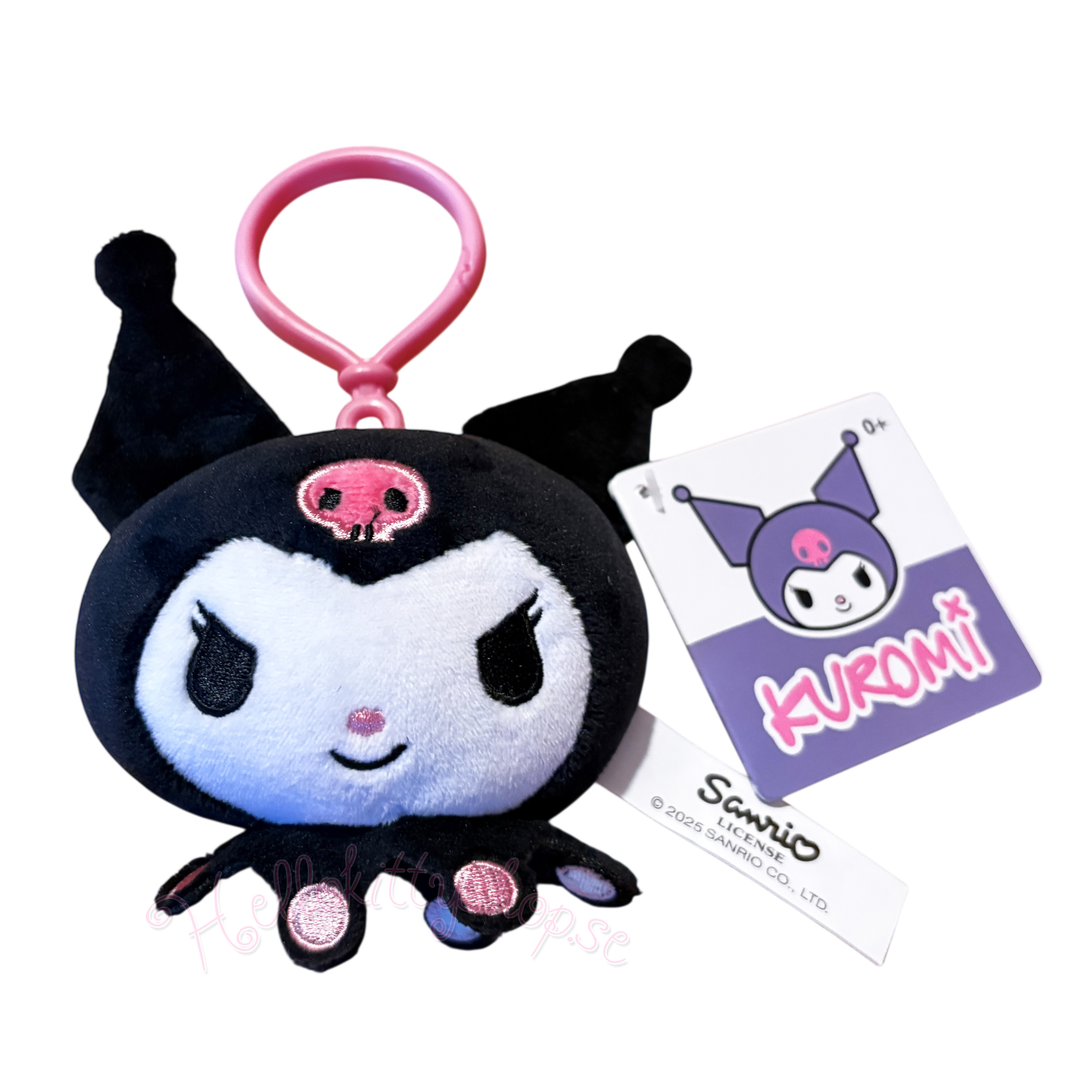 Hello Kitty & Friends Plysch Bag Charm & Nyckelring – Kuromi - 10 cm - 3
