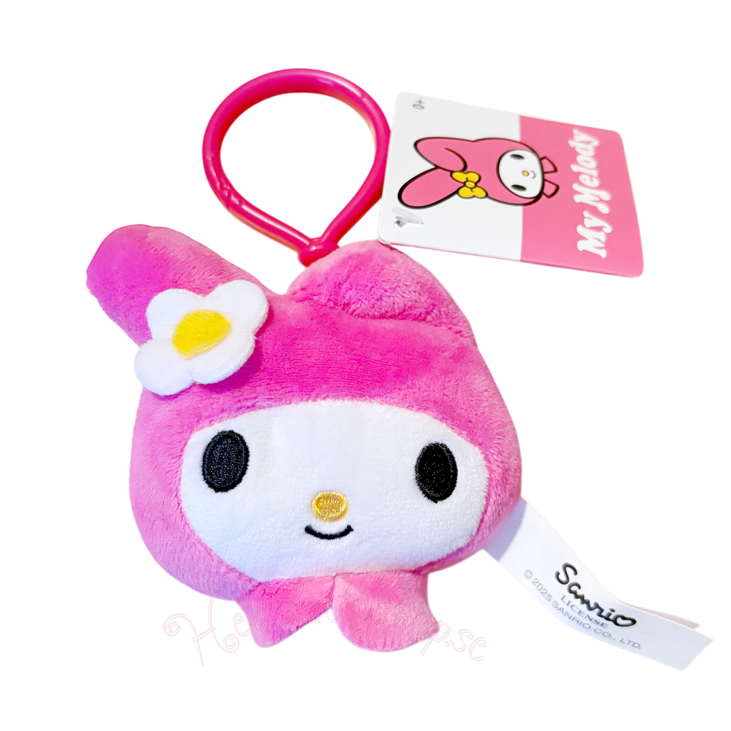 Hello Kitty & Friends Plysch Bag Charm & Nyckelring – My Melody - 10 cm