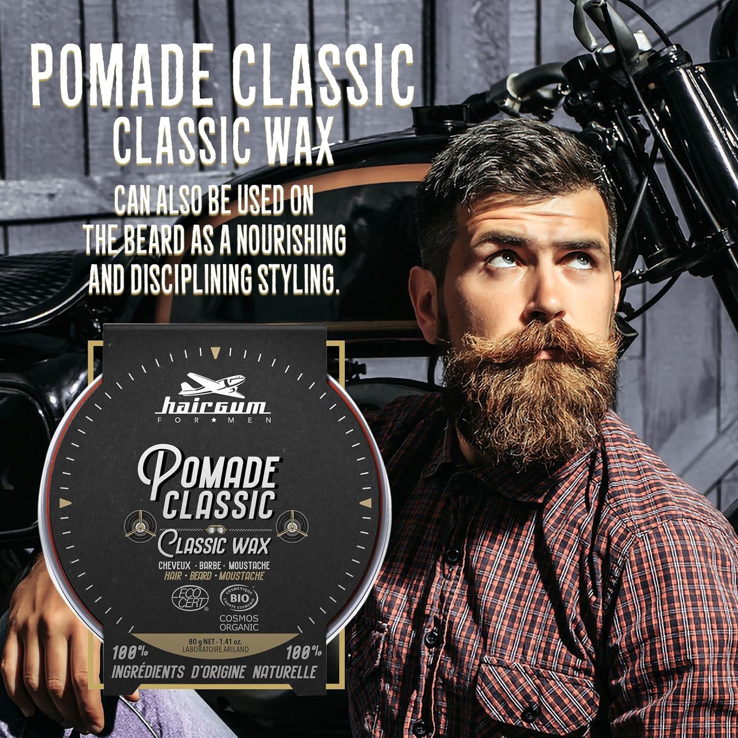 HAIRGUM FOR MEN Classic Hair, Beard & Moustache Wax 80g - 2