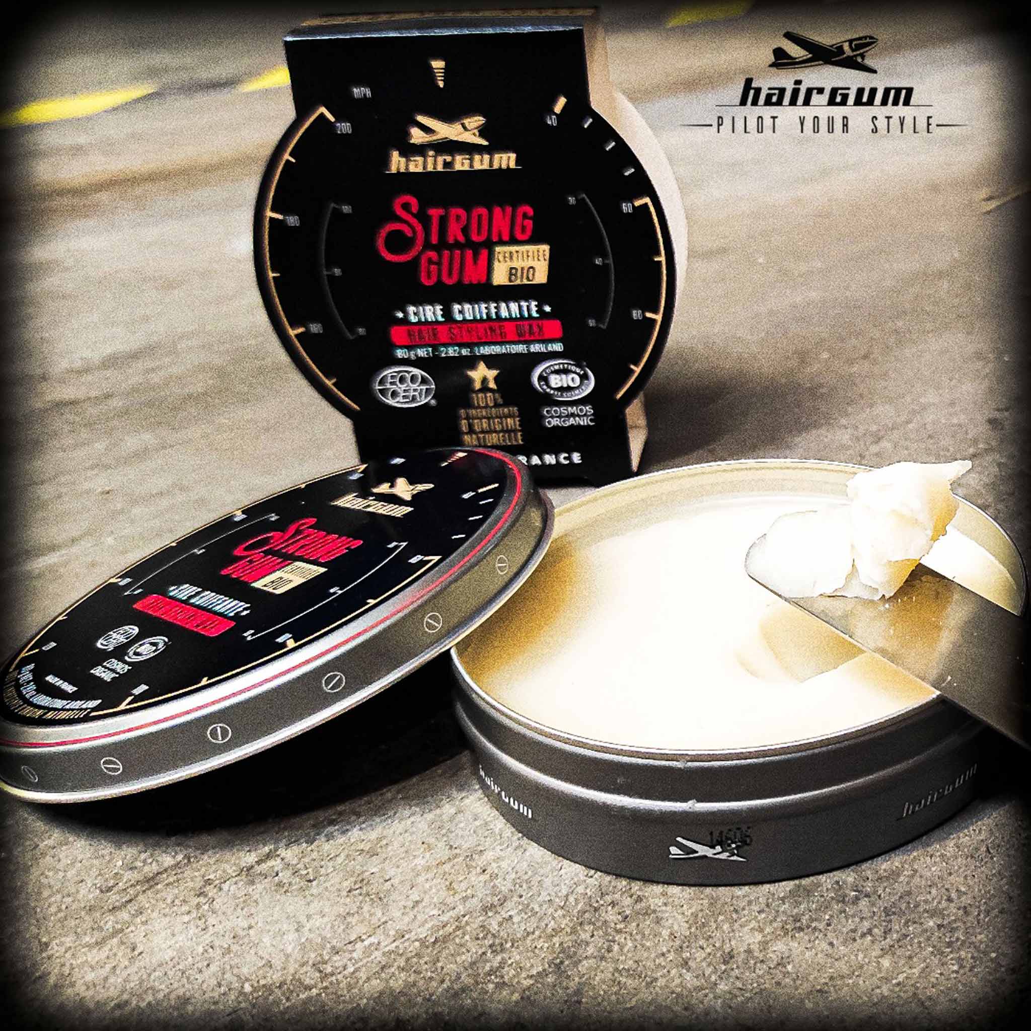 HAIRGUM FOR MEN Strong Hair Styling Wax 80g - 2