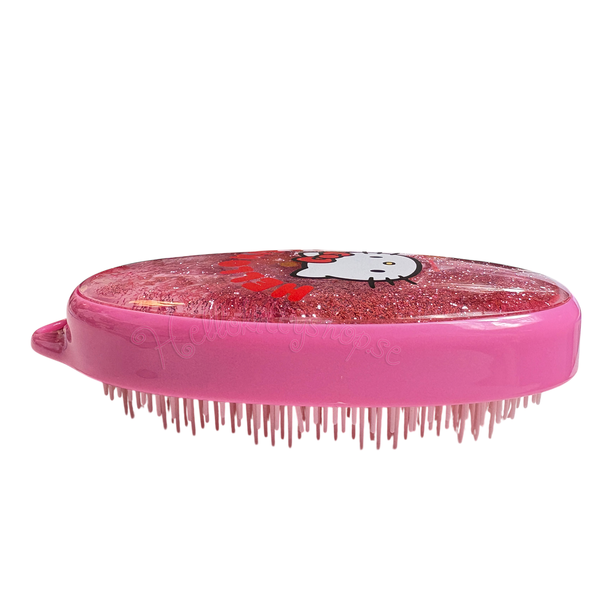 Hello Kitty Detangler Hårborste med Flytande Glitter - 5