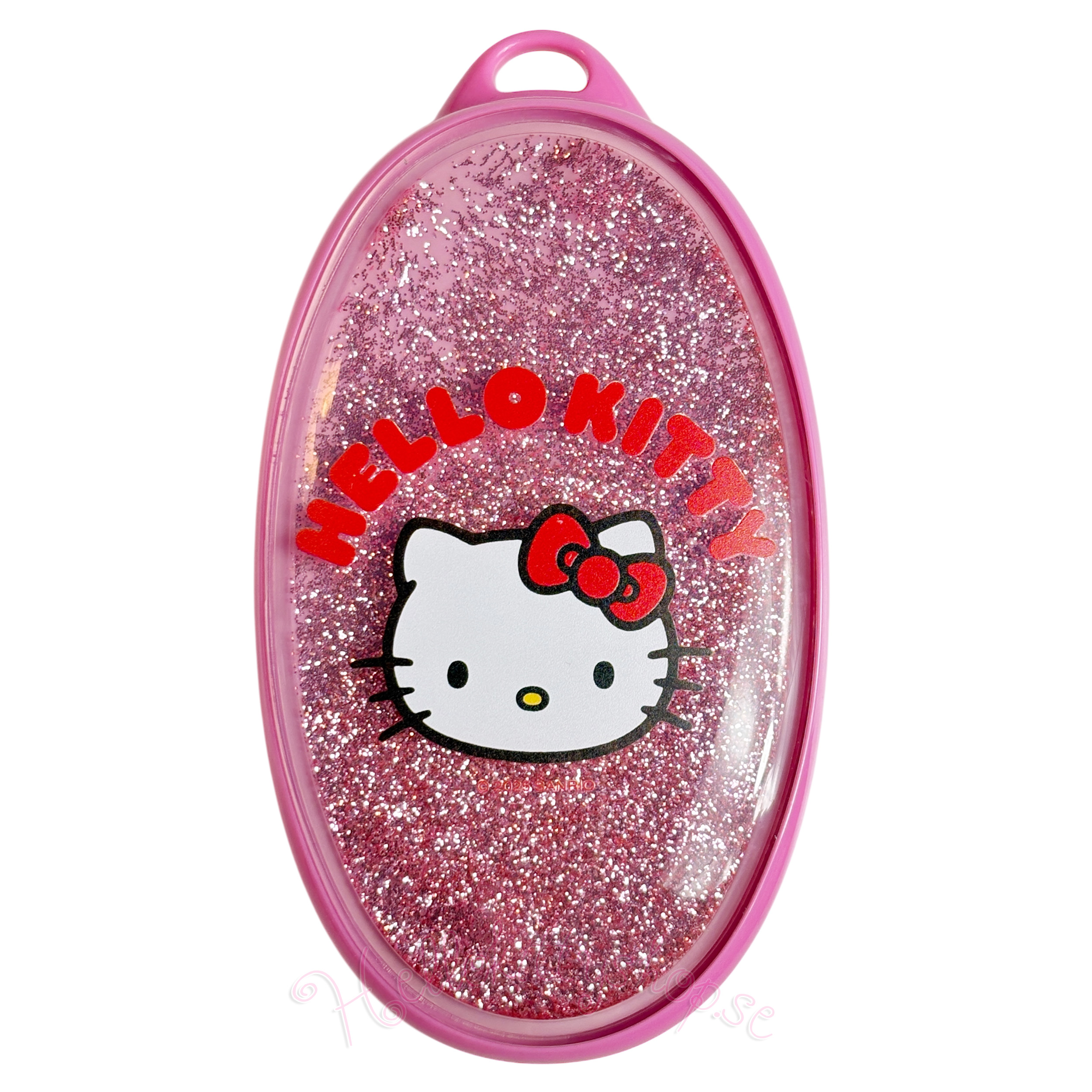 Hello Kitty Detangler Hårborste med Flytande Glitter - 4