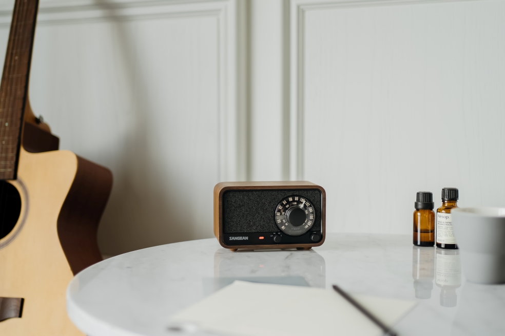 Sangean WR8 mörktträ Bluetooth - 4
