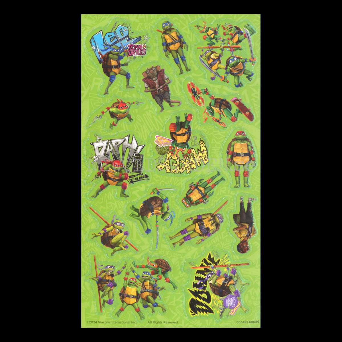 Stickers TURTLES Glitter - ST88 - 2