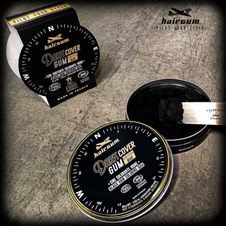 HAIRGUM FOR MEN Dark Cover Black Hair Coloring Wax 80g - 2