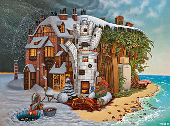 Chrismas Eve Madeira, puslespil med 2000 brikker, Art Collection (C-201020)
