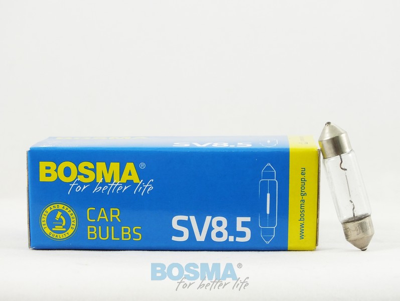 Spolelampe Bosma SV8,5 6V 10W 36mm