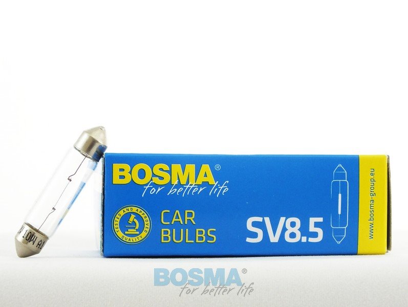 Spulenlampe Bosma SV8,5 6V 10W 44mm